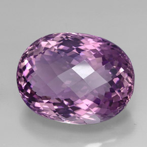 44.58克拉天然紫罗兰色紫水晶，椭圆形切割，25.5×19.6毫米，IF