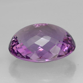 44.58克拉天然紫罗兰色紫水晶，椭圆形切割，25.5×19.6毫米，IF