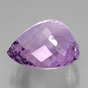 53.61克拉天然紫罗兰色紫水晶，梨形，25.9×24.2毫米，IF
