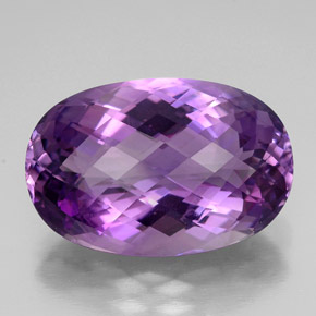 49.80克拉天然紫罗兰色紫水晶，椭圆形切割，30.3×20.1毫米，VVS
