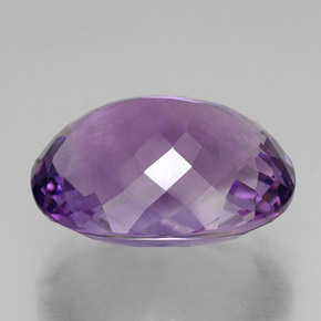 35.79克拉天然紫罗兰色紫水晶，椭圆形切割，23.7×19.5毫米，VVS