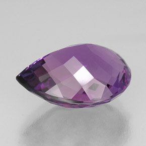 25.26克拉天然紫罗兰色紫水晶，梨形，22.8×17.1毫米，VVS-VS
