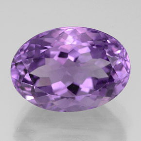 6.44克拉天然紫罗兰色紫水晶，椭圆形切割，14.2×10.1毫米，VVS