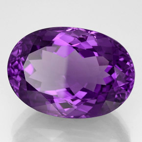 54.73克拉天然紫罗兰色紫水晶，椭圆形切割，28×19.8毫米，IF