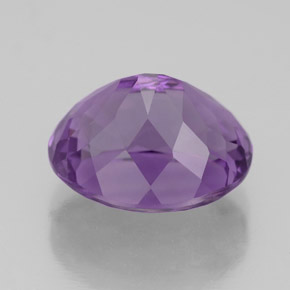 4.88克拉天然紫罗兰色紫水晶，椭圆形切割，11.7×9.9毫米，VS