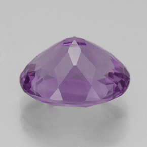 4.30克拉天然紫罗兰色紫水晶，椭圆形切割，11.9×9.8毫米，VS