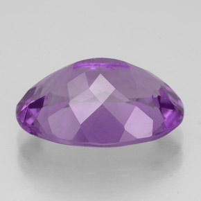 4.86克拉天然紫罗兰色紫水晶，椭圆形切割，13.9×9.9毫米，VVS-VS
