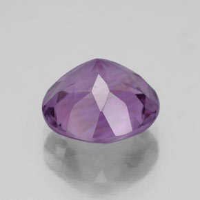 3.19克拉天然紫罗兰色紫水晶，圆形切割，9.99毫米，VS