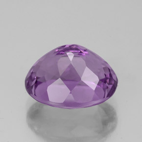 3.95克拉天然紫罗兰色紫水晶，椭圆形切割，10.9×9.1毫米，VS