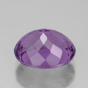 4.76克拉天然紫罗兰色紫水晶，椭圆形切割，11.8×9.8毫米，VS