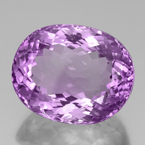 39.35克拉天然紫罗兰色紫水晶，椭圆形切割，24.1×19.4毫米，VVS