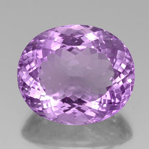 30.59克拉天然紫罗兰色紫水晶，椭圆形切割，22.7×19.3毫米，VVS
