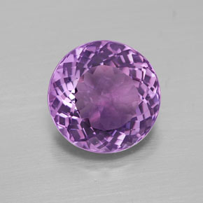 3.31克拉天然紫罗兰色紫水晶，圆形切割，9.81毫米，VVS