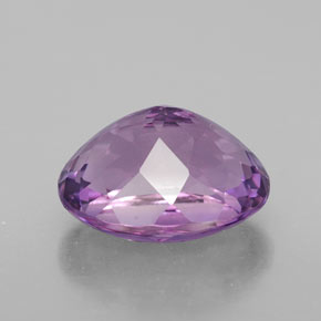 4.76克拉天然紫罗兰色紫水晶，椭圆形切割，12×9.6毫米，VVS