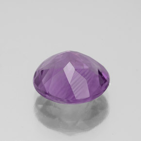 2.91克拉天然紫罗兰色紫水晶，圆形切割，9.91毫米，VVS-VS