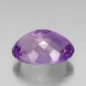 29.09克拉天然紫罗兰色紫水晶，椭圆形切割，23.4×17.2毫米，VVS-VS