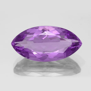 8.44克拉天然紫罗兰色紫水晶，马眼形，20×10.1毫米，VVS-VS