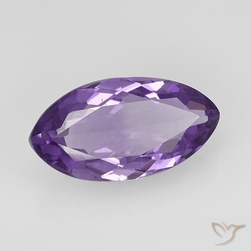 5.94克拉天然紫水晶，榄尖形，VS