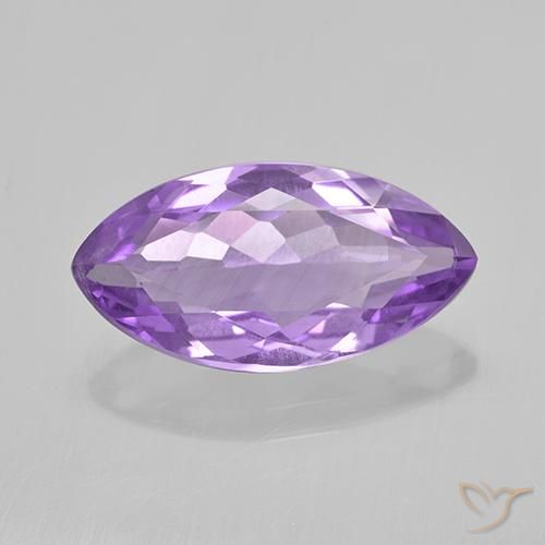 5.26克拉天然紫水晶，榄尖形，VVS-VS