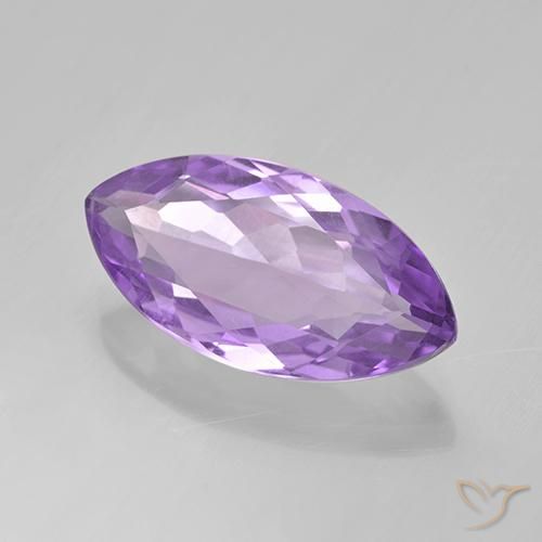 5.26克拉天然紫水晶，榄尖形，VVS-VS