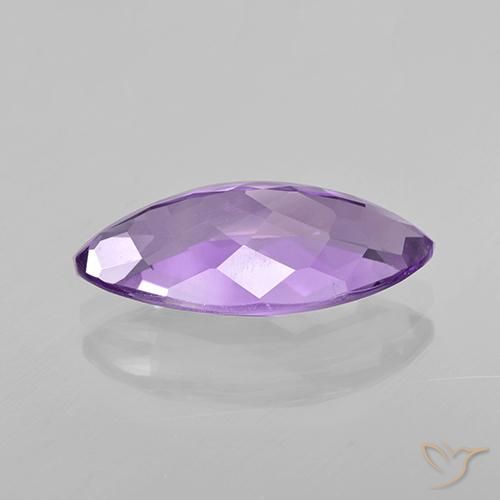 5.26克拉天然紫水晶，榄尖形，VVS-VS