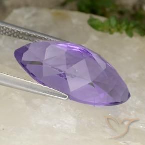 6.53克拉天然紫水晶，榄尖形，VS