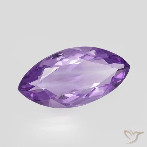5.35克拉天然紫水晶，榄尖形，VVS-VS