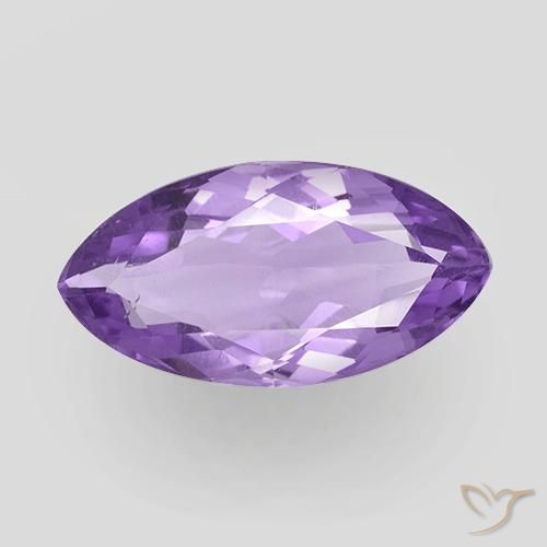 6.24ct 天然 鲜艳的紫罗兰 紫水晶, 榄尖形, VS