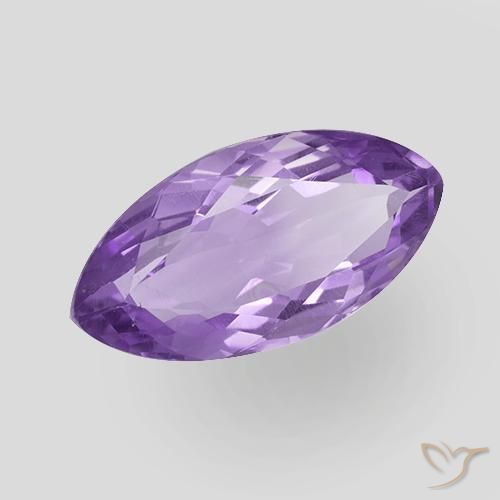 6.24克拉天然紫水晶，榄尖形，VS