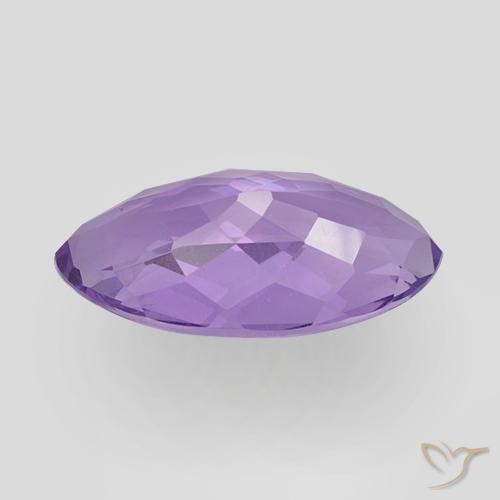 6.24克拉天然紫水晶，榄尖形，VS