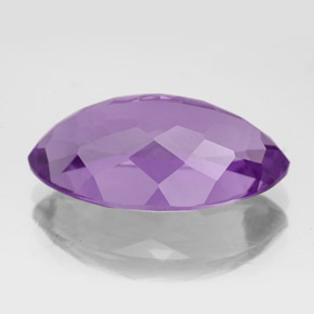 8.97克拉天然紫罗兰色紫水晶，马眼形，19.4×10.8毫米，VVS-VS