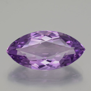 9.00克拉天然紫罗兰色紫水晶，马眼形，20.7×10.5毫米，VVS