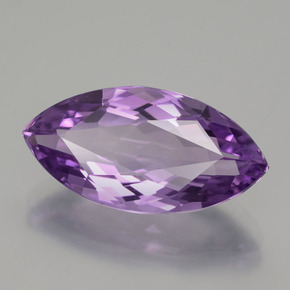 9.00克拉天然紫罗兰色紫水晶，马眼形，20.7×10.5毫米，VVS