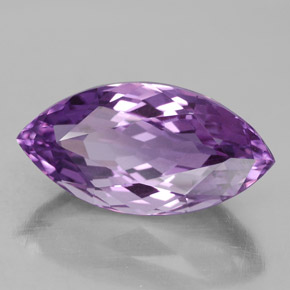 9.72克拉天然紫罗兰色紫水晶，马眼形，20×10.3毫米，VVS
