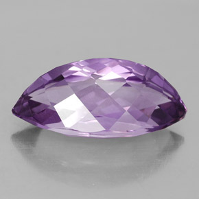 9.72克拉天然紫罗兰色紫水晶，马眼形，20×10.3毫米，VVS