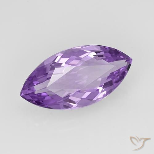 5.15克拉天然紫水晶，榄尖形，VVS