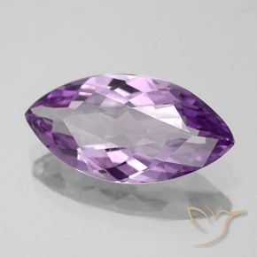 4.24克拉天然紫水晶，榄尖形，VS