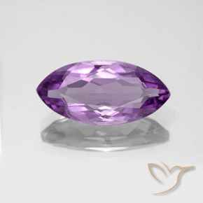 3.94克拉天然紫水晶，榄尖形，VS