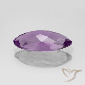 3.94克拉天然紫水晶，榄尖形，VS
