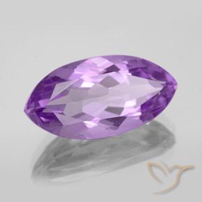 6.98克拉天然紫水晶，榄尖形，VS