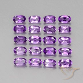 4.38克拉天然紫水晶，椭圆形切割，VVS-VS