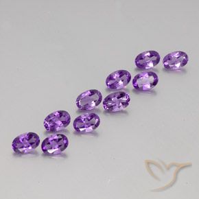 3.88克拉天然紫水晶，椭圆形，VVS-VS