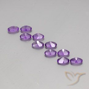 3.88克拉天然紫水晶，椭圆形，VVS-VS