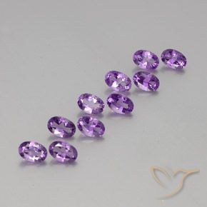 4.02克拉天然紫水晶，椭圆形，VVS-VS