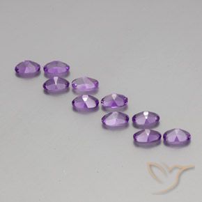 4.02克拉天然紫水晶，椭圆形，VVS-VS