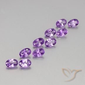 4.11克拉天然紫水晶，椭圆形，VVS-VS