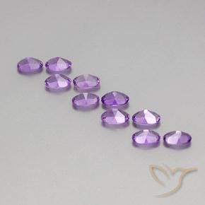 4.11克拉天然紫水晶，椭圆形，VVS-VS