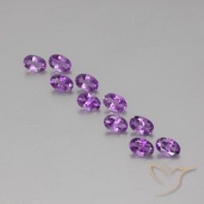 3.90克拉天然紫水晶，椭圆形，VVS-VS