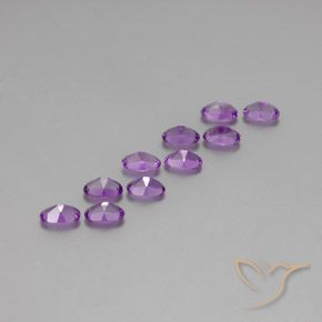 3.90克拉天然紫水晶，椭圆形，VVS-VS