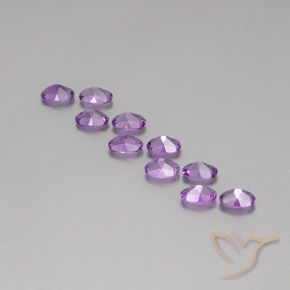 4.07克拉天然紫水晶，椭圆形，VVS-VS